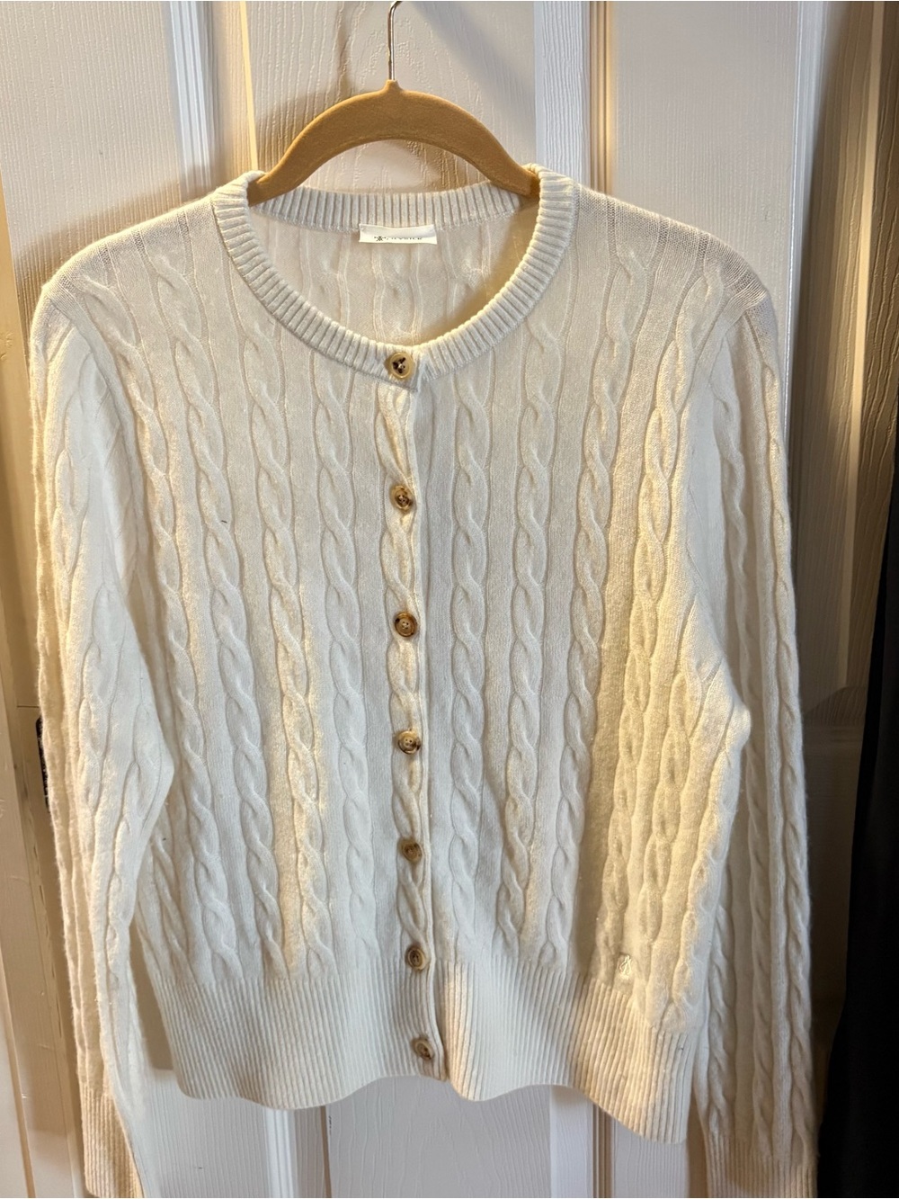 Cream Cable Knit Womens Sweater